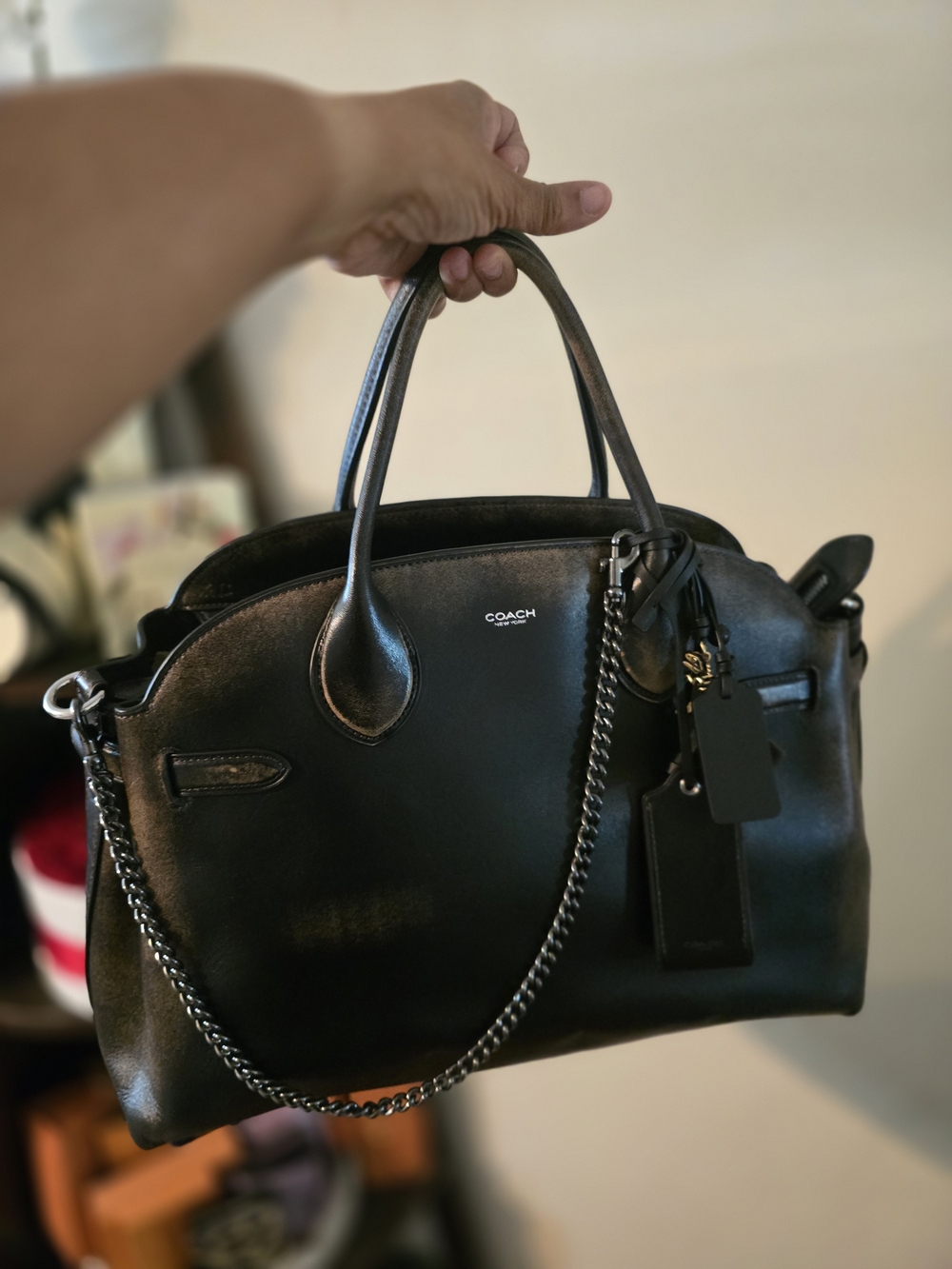 Coach Empire 40 In Loved Leather